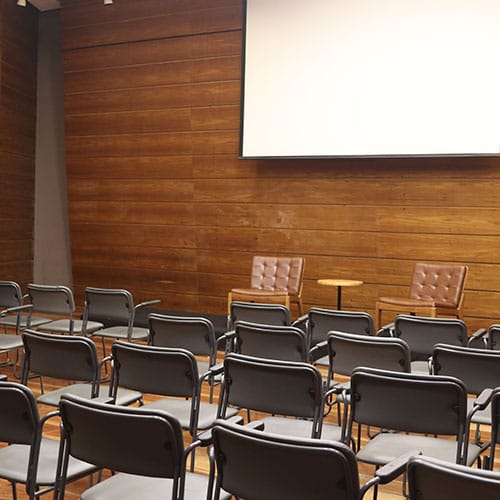 Auditório Unibes Cultural em formato palestra
